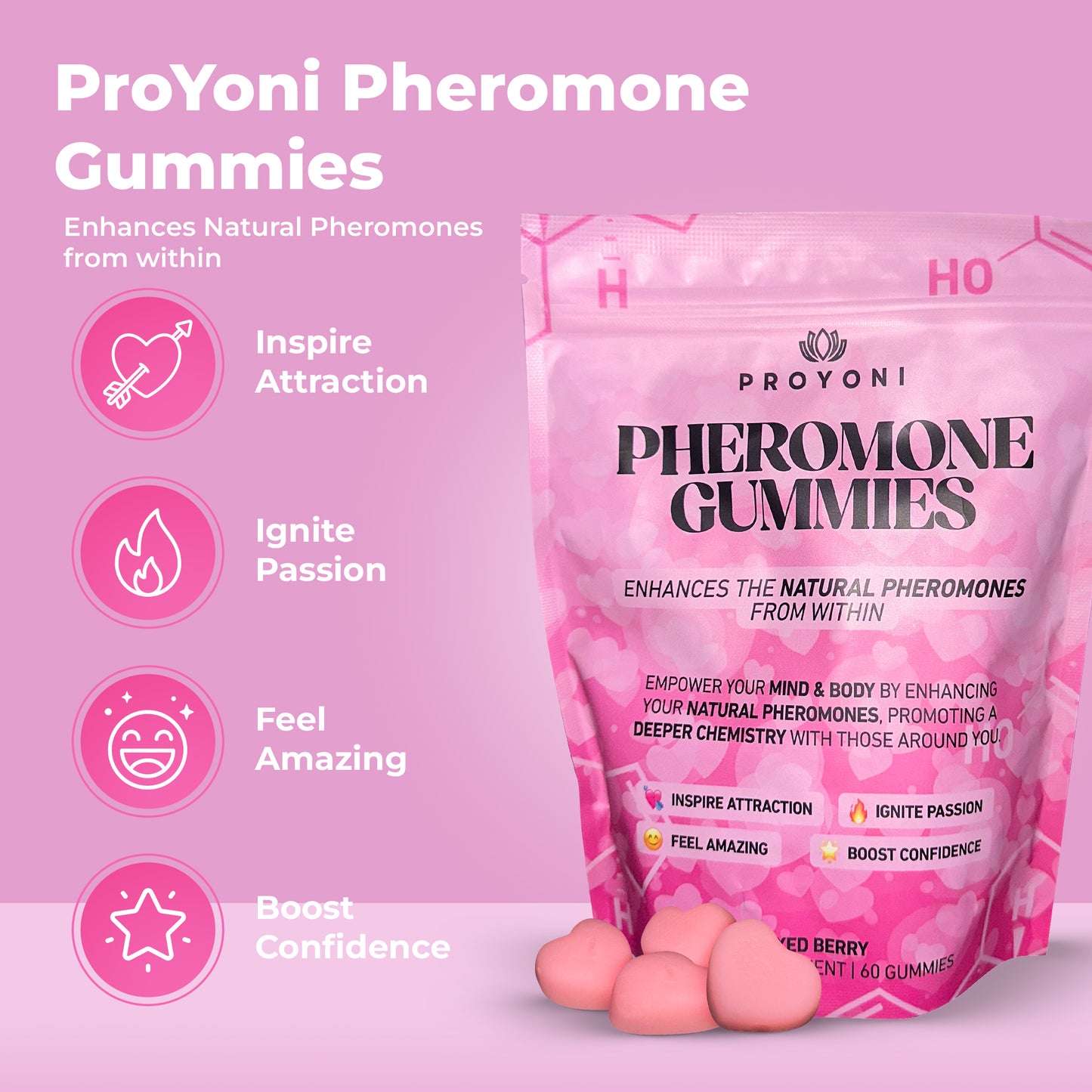 Pheromone Gummies - Become Irresistable